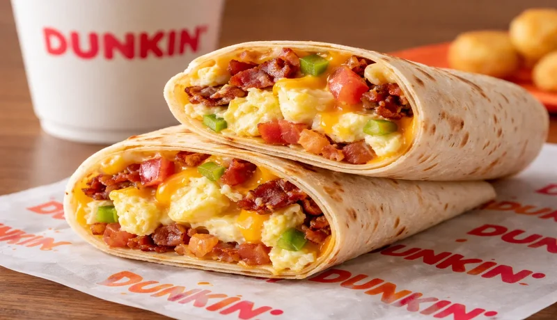 Dunkin Donuts breakfast wraps
