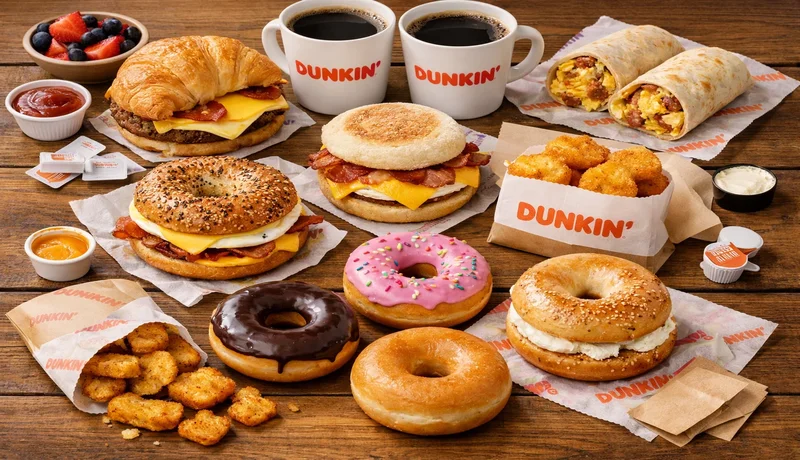 Dunkin Donuts breakfast menu