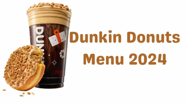 dunkin donut , dnouts menu 2024