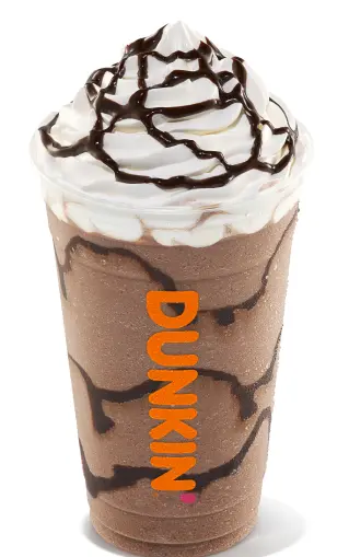 dunkin donut frozen chocolate menu