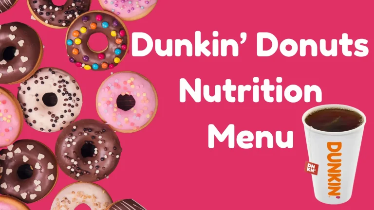 Dunkin Donuts Nutrition Menu Guide 2025 9 dunkin donuts nutrition menu