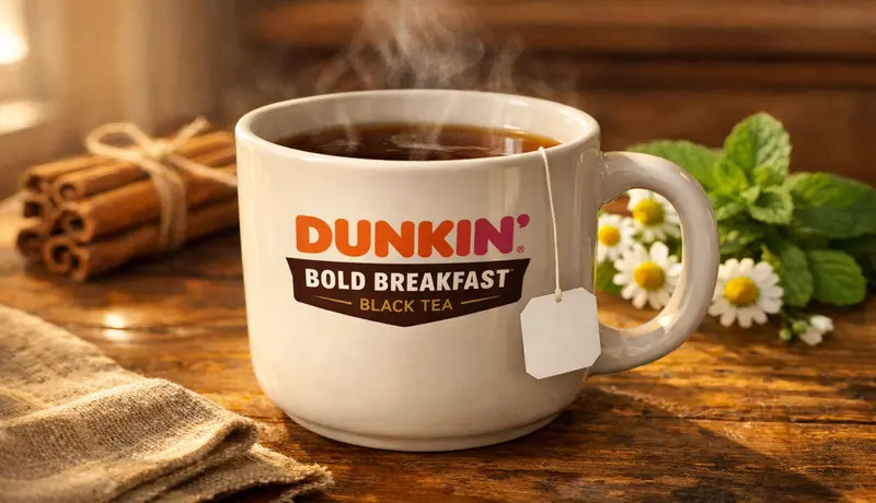 Dunkin Donuts hot tea menu