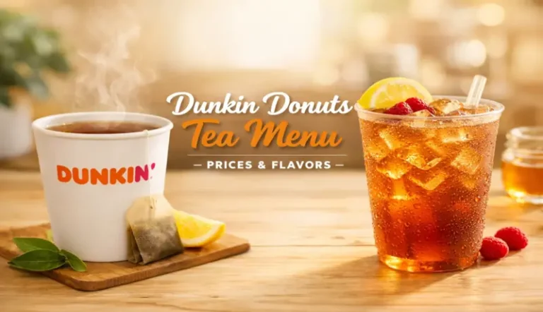 Dunkin Donuts Tea Menu