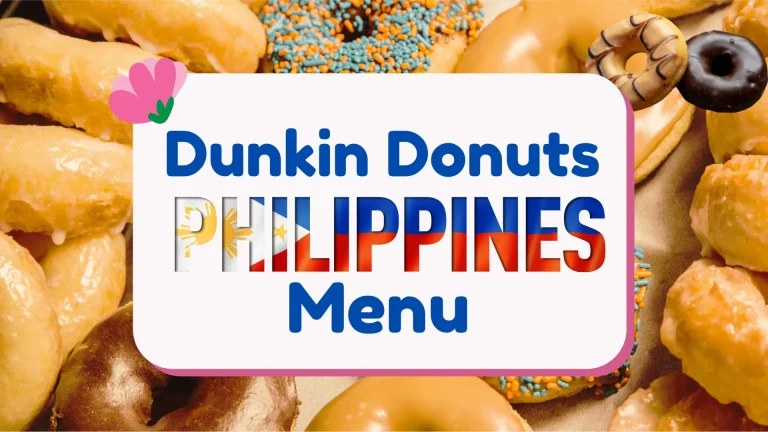 Dunkin Donuts Philippines Menu 2025 8 Dunkin Donuts Philppines Menu
