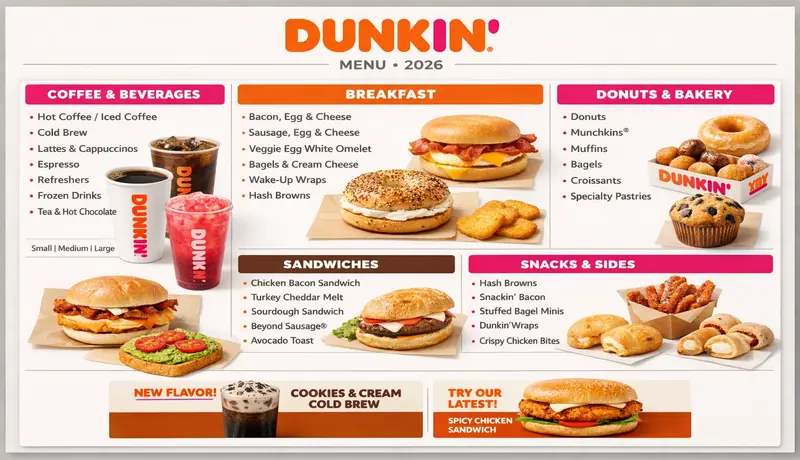 Dunkin Donuts USA Menu 2026 1 Dunkin Donuts menu prices USA 2026