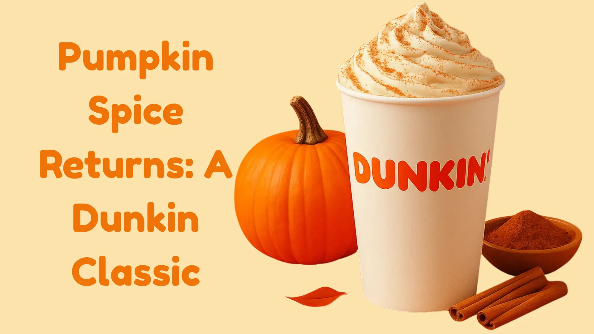 Dunkin New pumpkin