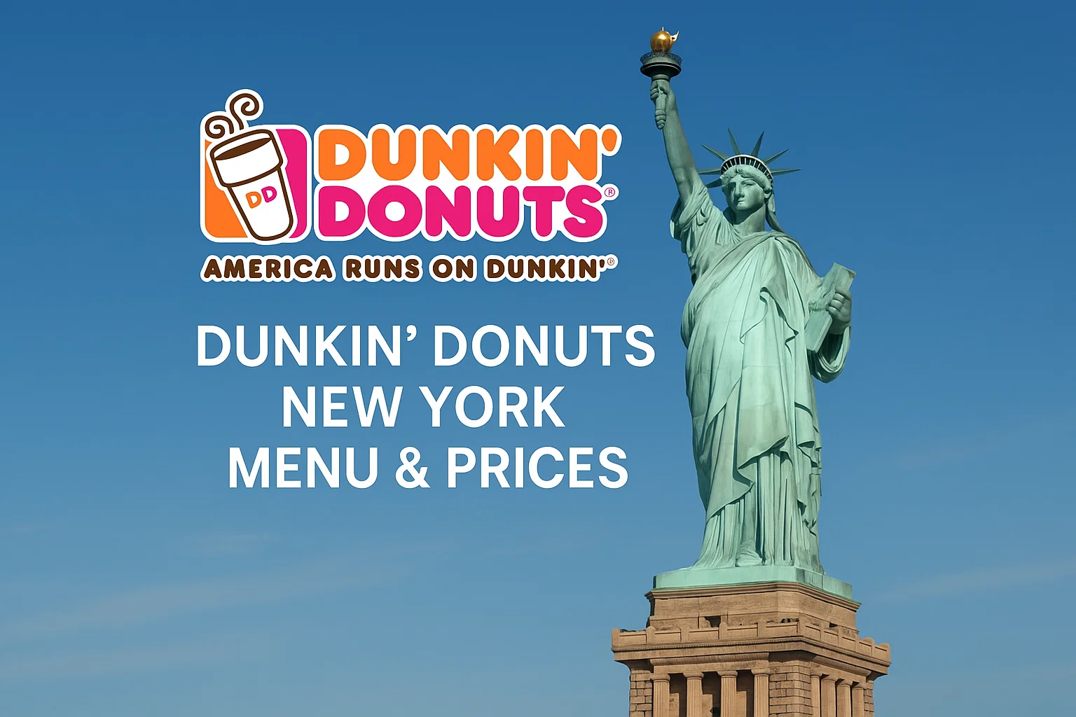 Dunkin Donuts New York menu