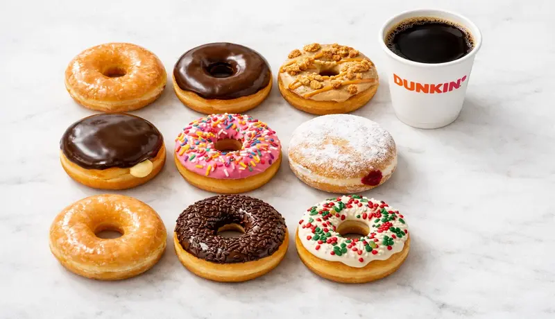 Dunkin Donuts Donuts Menu: What’s New in 2026 1 Dunkin Donuts donuts menu 2026 showing assorted glazed, filled, chocolate and seasonal donut flavors