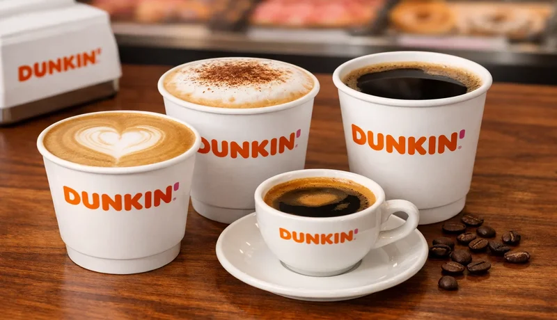 Dunkin Donuts hot drinks prices including coffee latte cappuccino and espresso