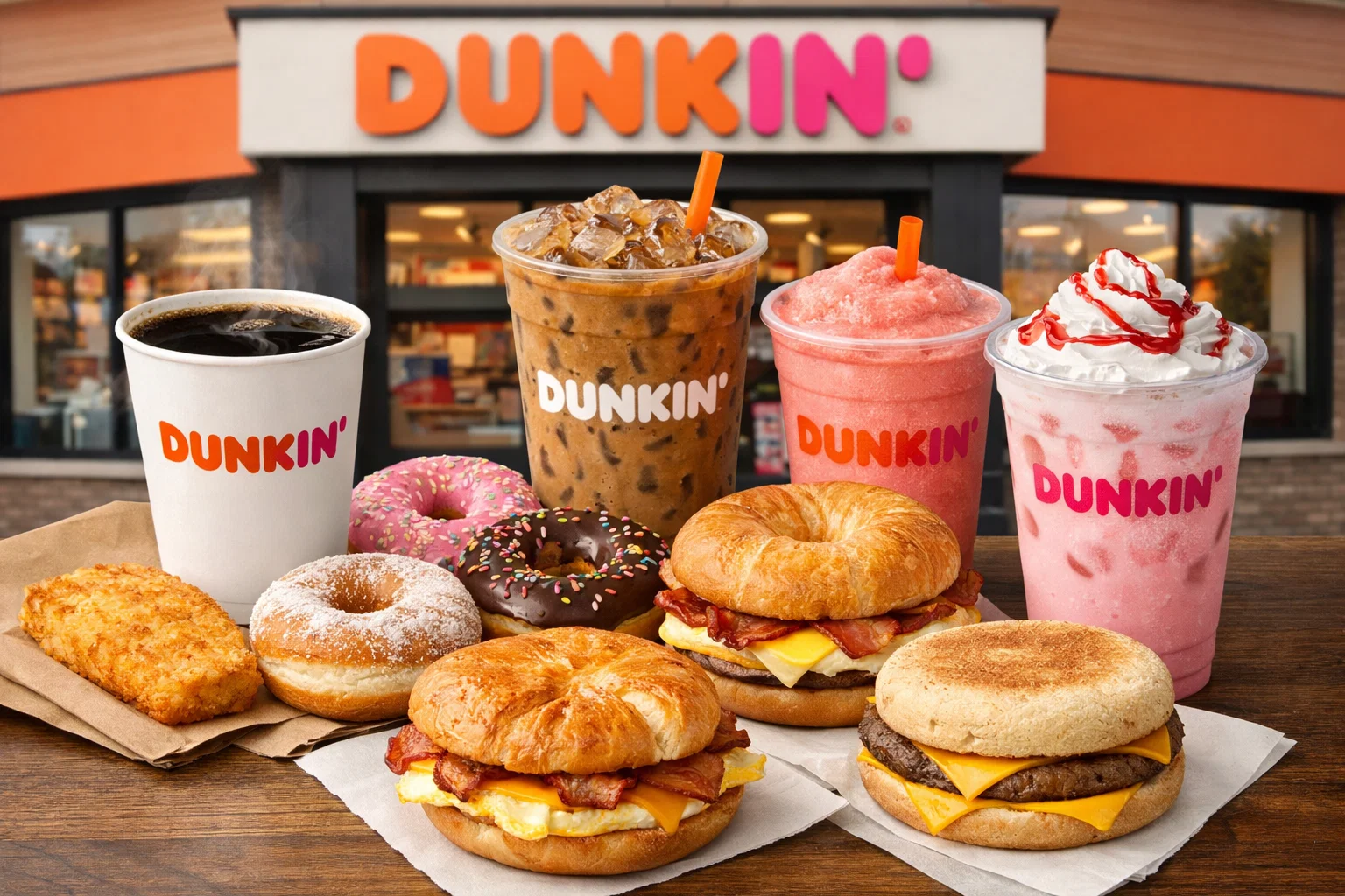 Dunkin Donuts menu price list with drinks food and bakery items