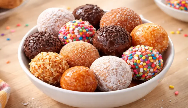 Dunkin Donuts Donuts Menu: What’s New in 2026 6 Dunkin Donuts Munchkins donut holes 2026 assorted flavors – chocolate, glazed, and jelly