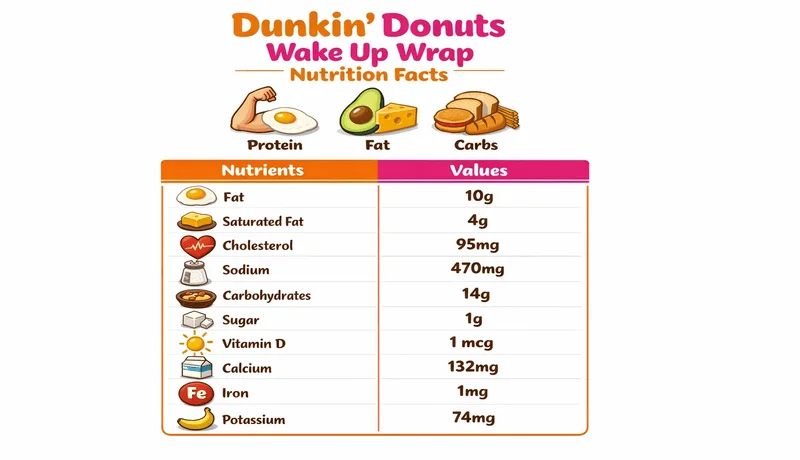 Dunkin Donuts nutrition info