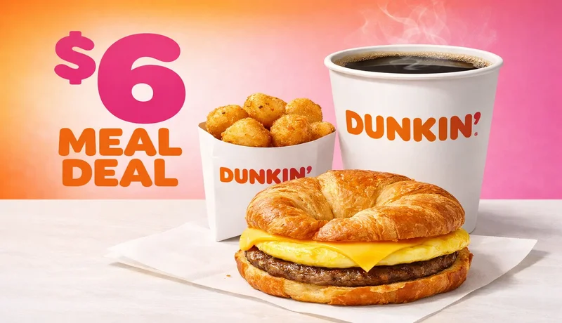 New Dunkin Donuts $6 meal deal