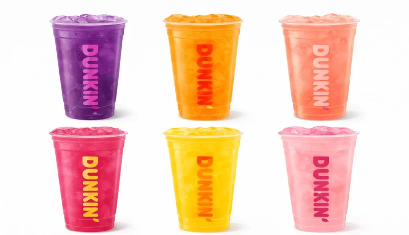 Dunkin Zero energy drink flavors blackberry mango peach zero sugar drinks