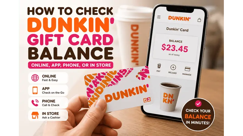 Dunkin Gift Card Balance 1