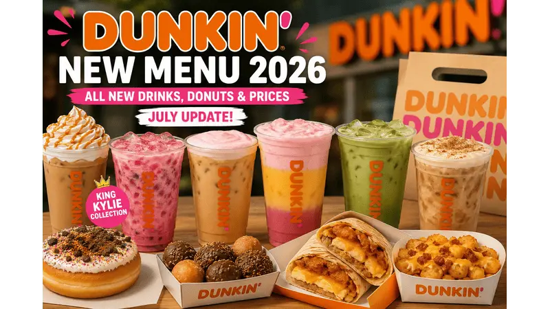 Dunkin New Menu 2026: 18 New Drinks, Donuts & Prices (July Update) 1 Dunkin new menu 2026 1