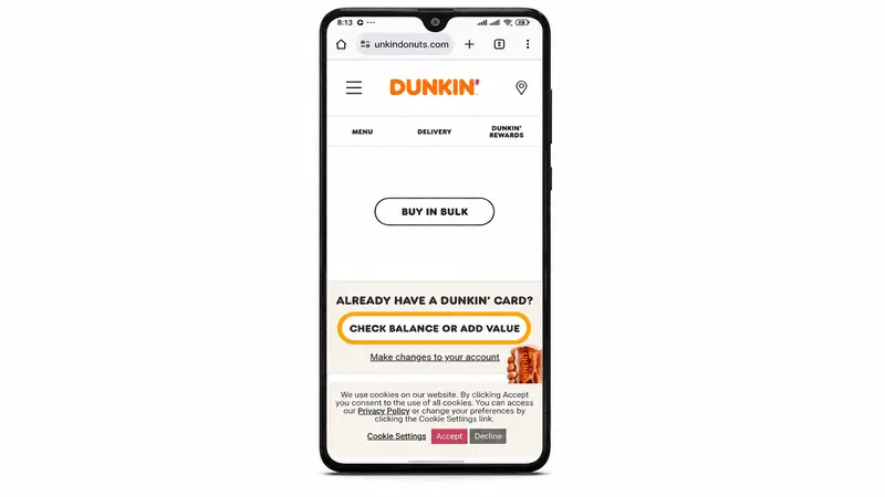 Select check Balance 1