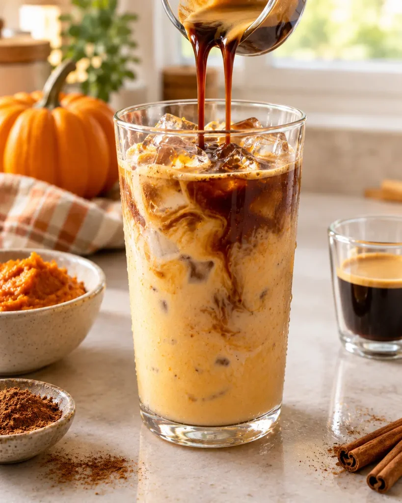 Step 2: Add Ice and Espresso
