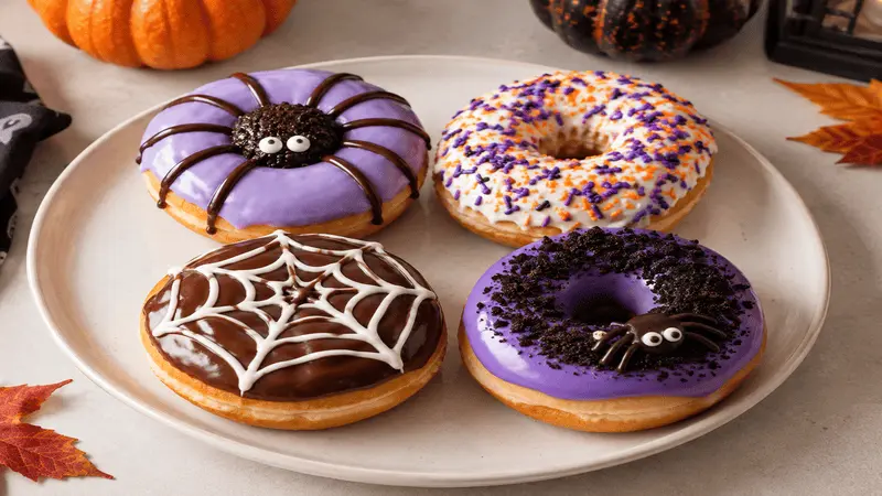 Dunkin Donuts Halloween Menu 2026: Drinks, Donuts & Bucket 5 Dunkin Halloween donuts including Spider Donut and Halloween sprinkle designs